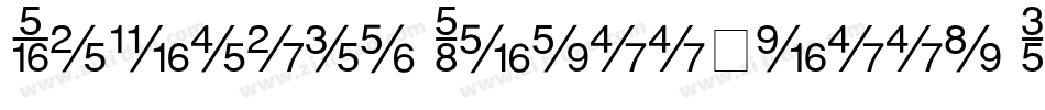 Century Schoolbook RepriseFractions SSi Fractions Bold字体转换